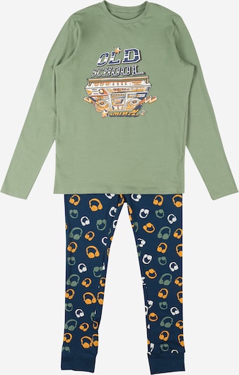 NAME IT Pajamas in Navy / yellow gold / Green / Off white, Item view
