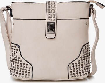 HARPA Crossbody Bag in White: front