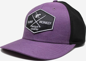 Cappello da baseball sportivo di Surf Monkey in lilla: frontale