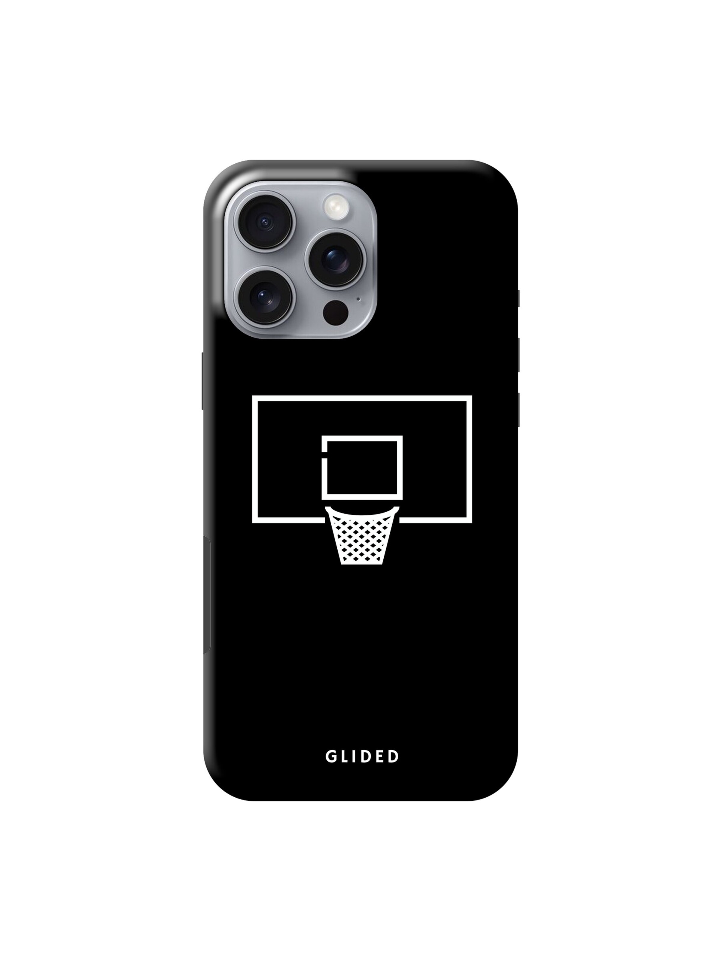 Glided Smartphone Case 'Basketball Fun Glided Handyhülle' in Black: front