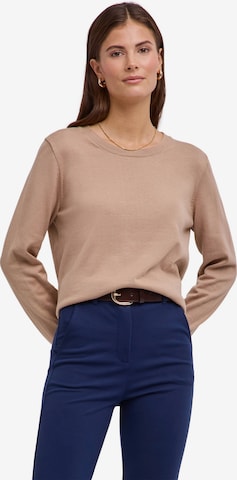 FALKE Pullover 'Cotton Knit' in Beige: Vorderseite