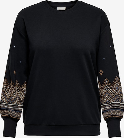 Megztinis be užsegimo 'CARBrooke' iš ONLY Carmakoma, spalva – safyro / oranžinė / juoda / balta, Prekių apžvalga