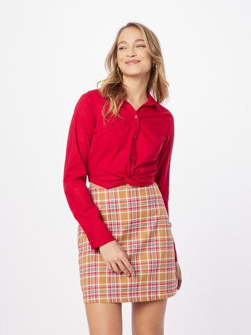 HOLLISTER Blouse in Rood: voorkant