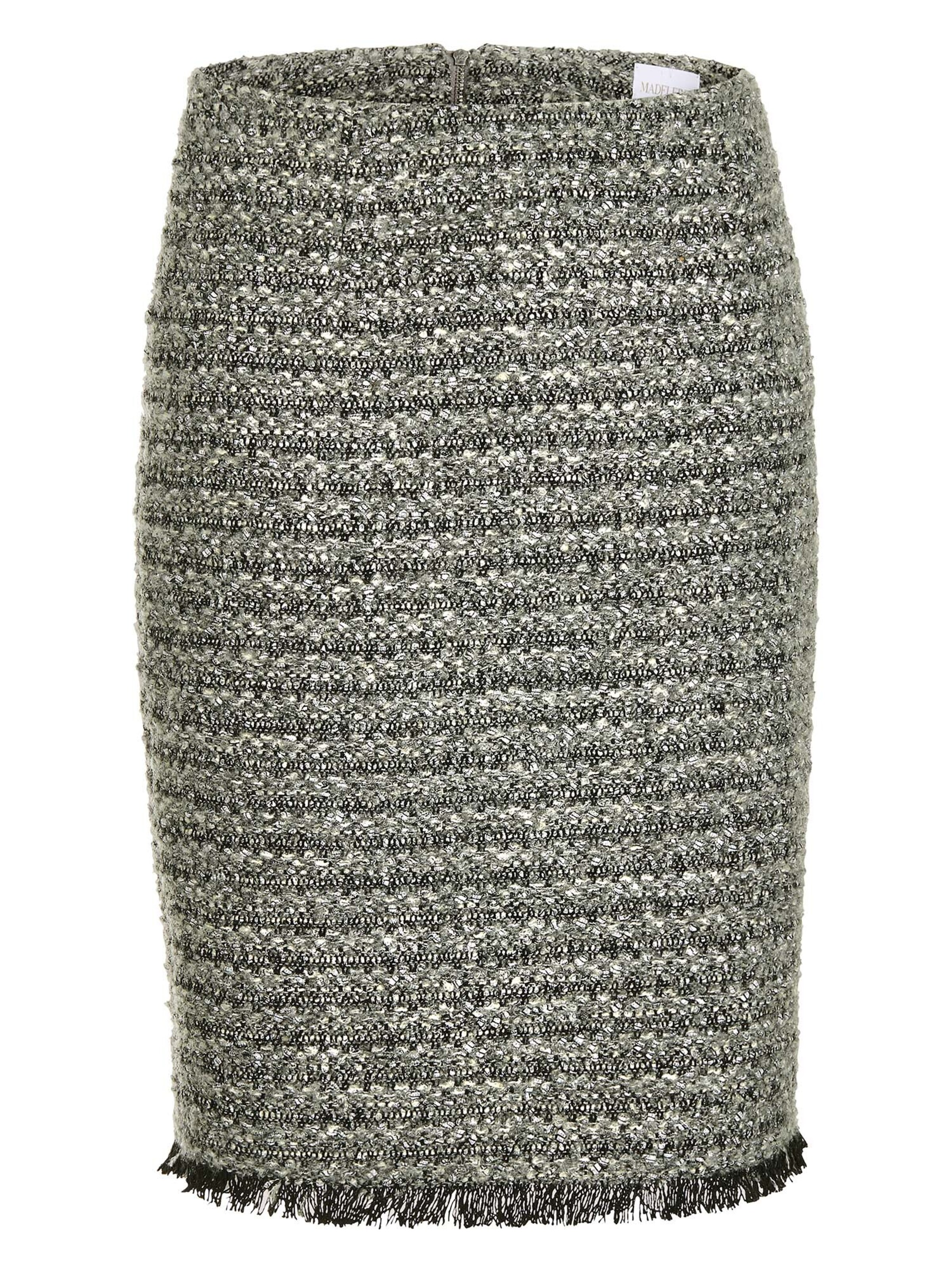 MADELEINE Rock in Grau: Vorderseite