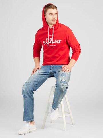 s.Oliver Sweatshirt in Rood