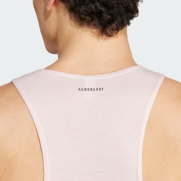 rožinė ADIDAS PERFORMANCE Sportiniai marškinėliai 'Workout Stringer'