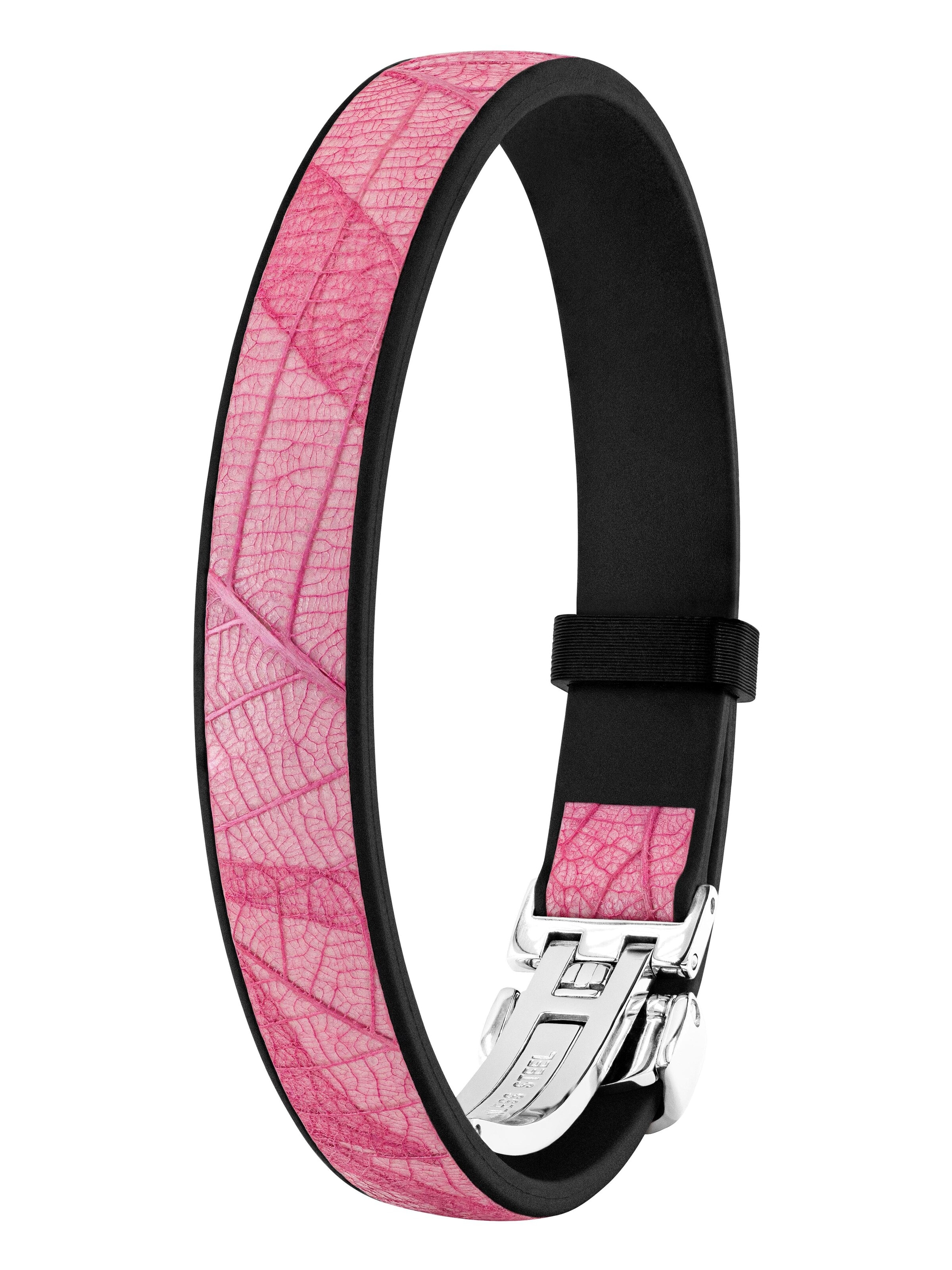 NiMa Atelier - Pulsera 'GEB LEAF' en rosa: frente