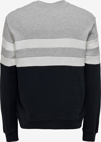 Only & Sons Sweatshirt 'THOR' in Blauw