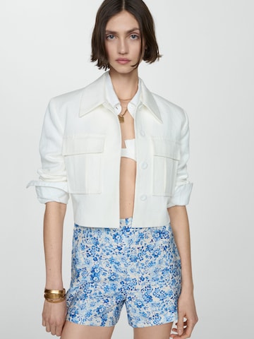 MANGO Regular Broek 'Concha' in Blauw: voorkant