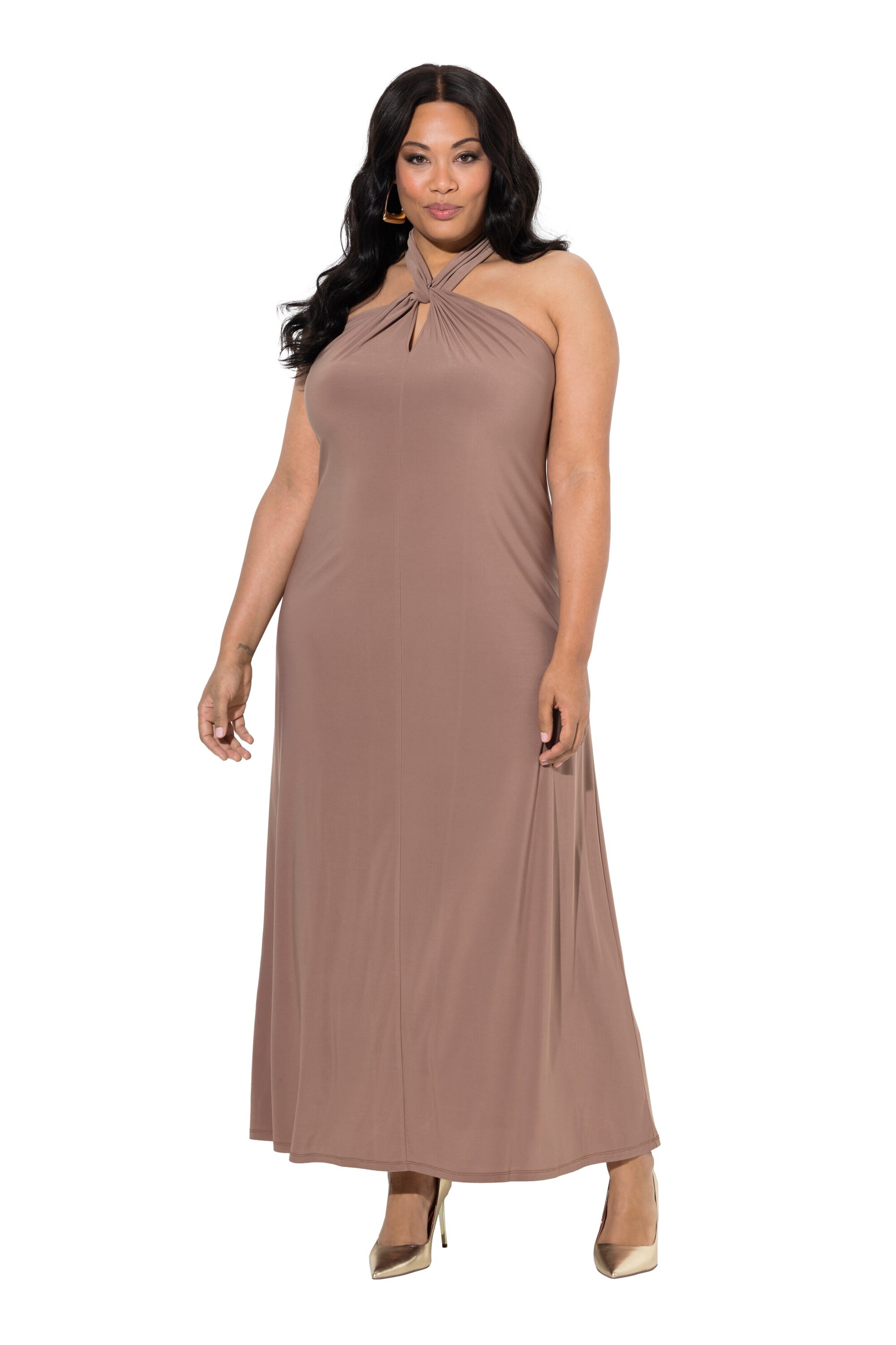 Ulla Popken Kleid in Braun: Vorderseite