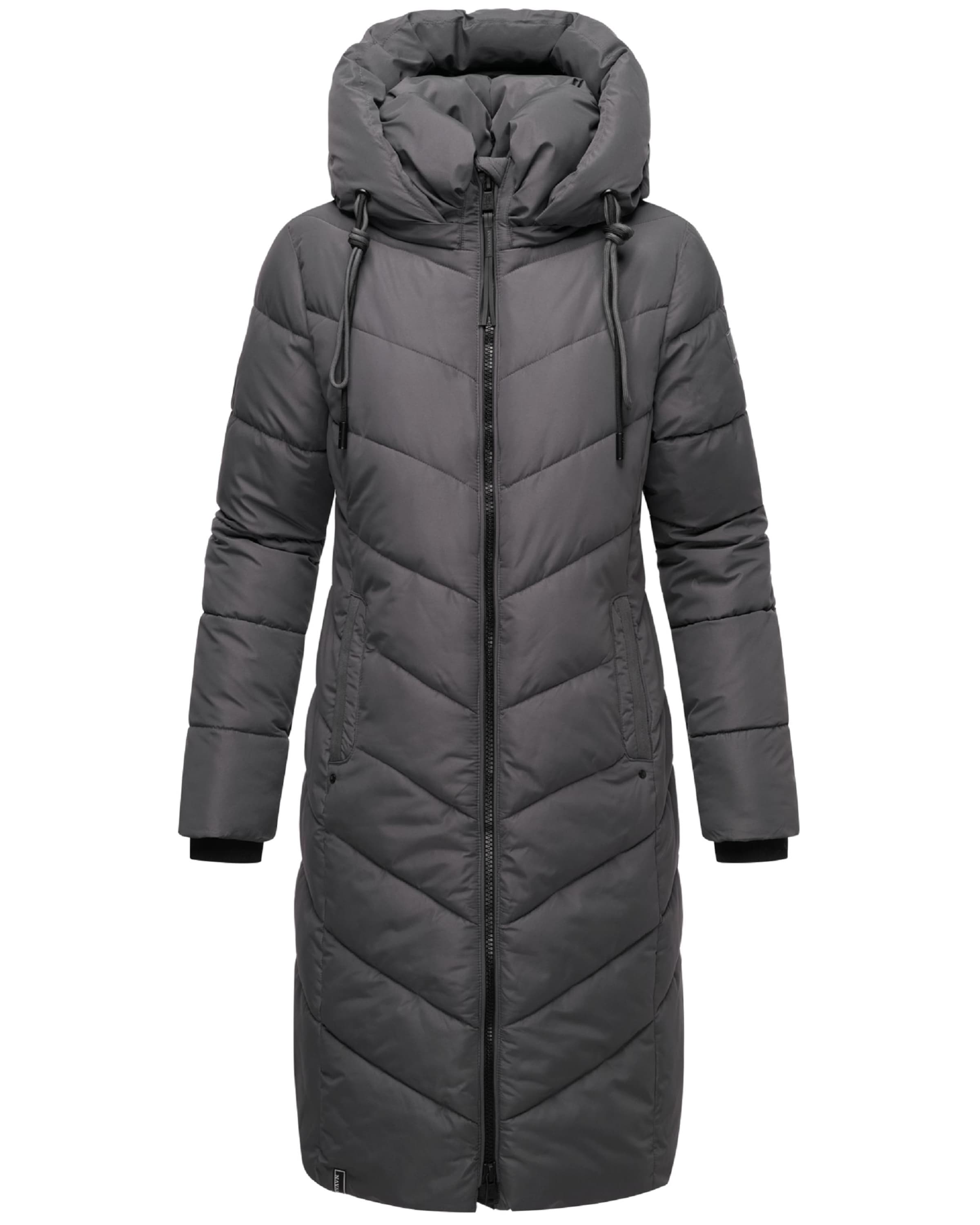 NAVAHOO Winter coat 'Sahnekatzii XIV' in Grey: front