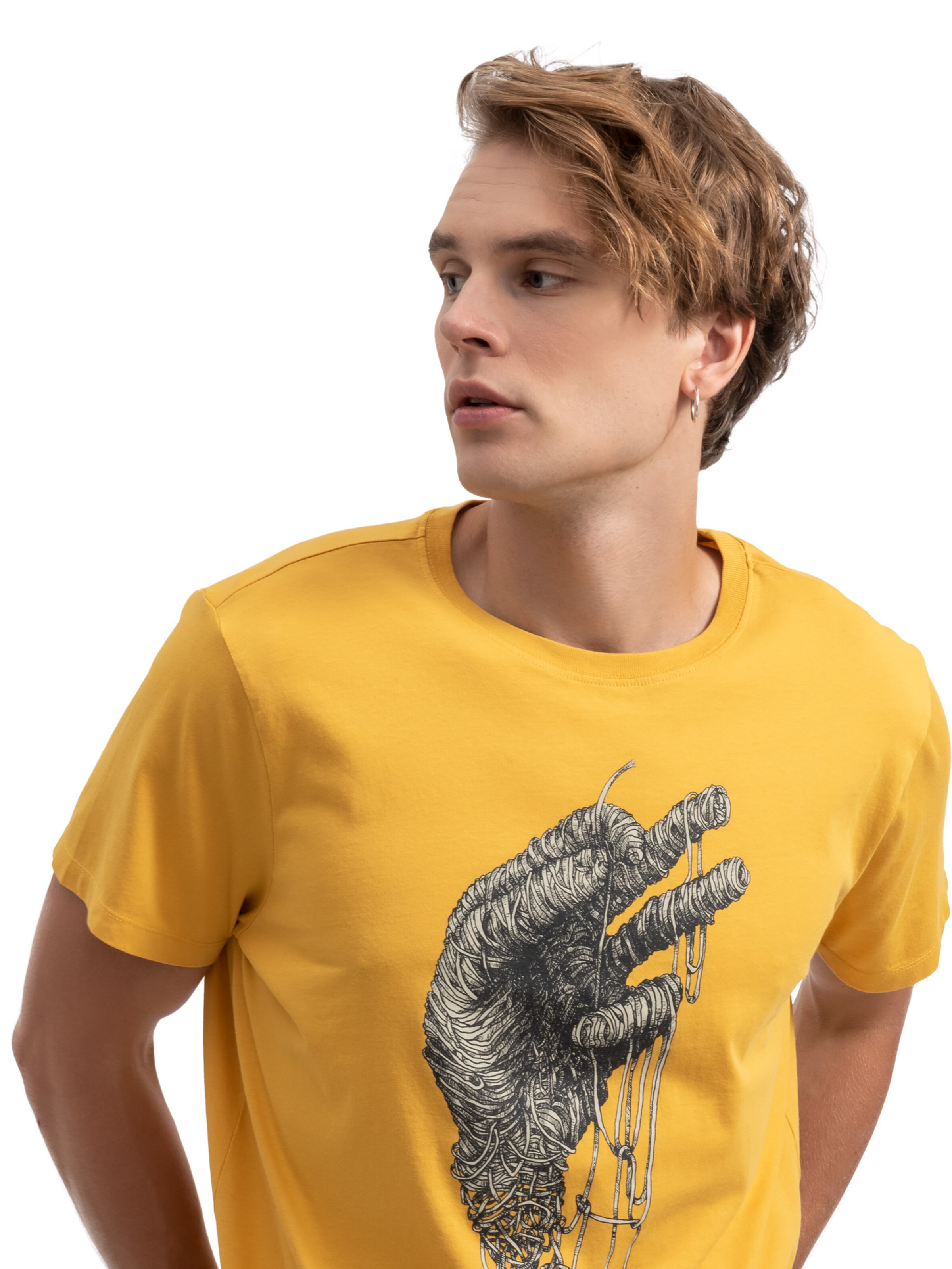 Kaft Shirt 'Mano Tres' in Yellow