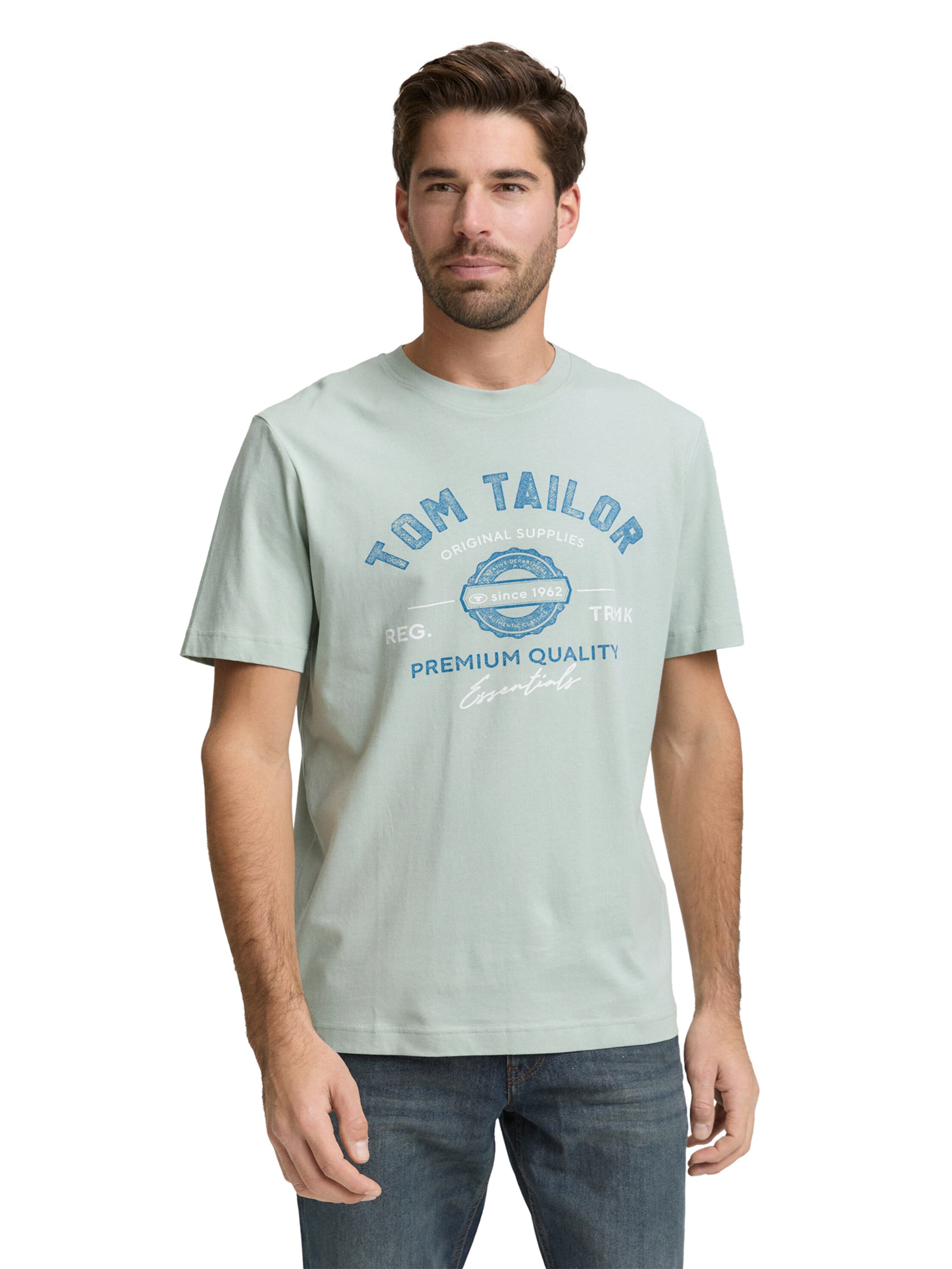 TOM TAILOR - Camiseta en verde: frente