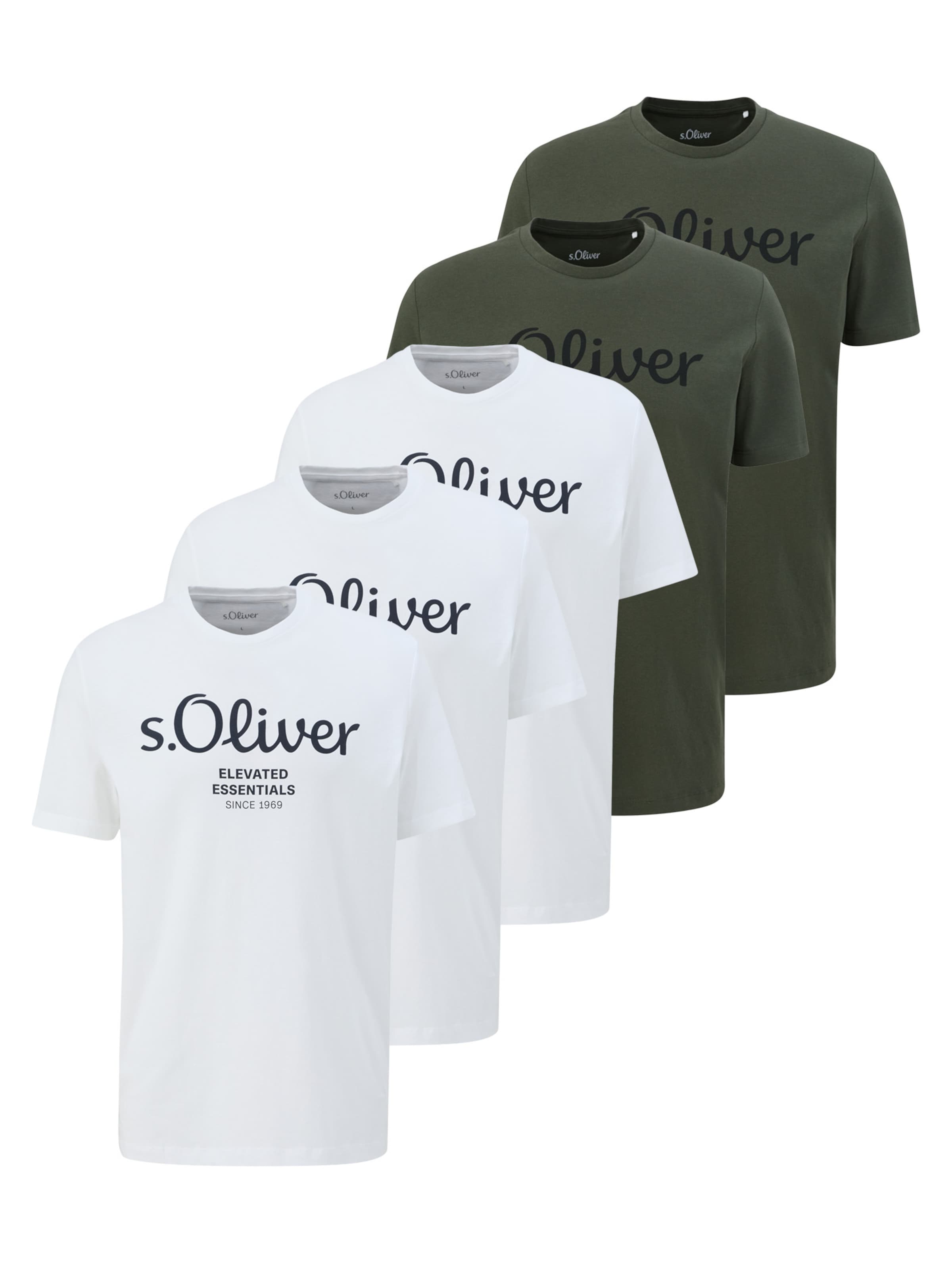 s.Oliver Shirt 'Basic'‌‌‌‌‌‌ in Grün: Vorderseite