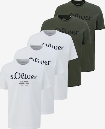 s.Oliver Shirt 'Basic' in Grün: Vorderseite