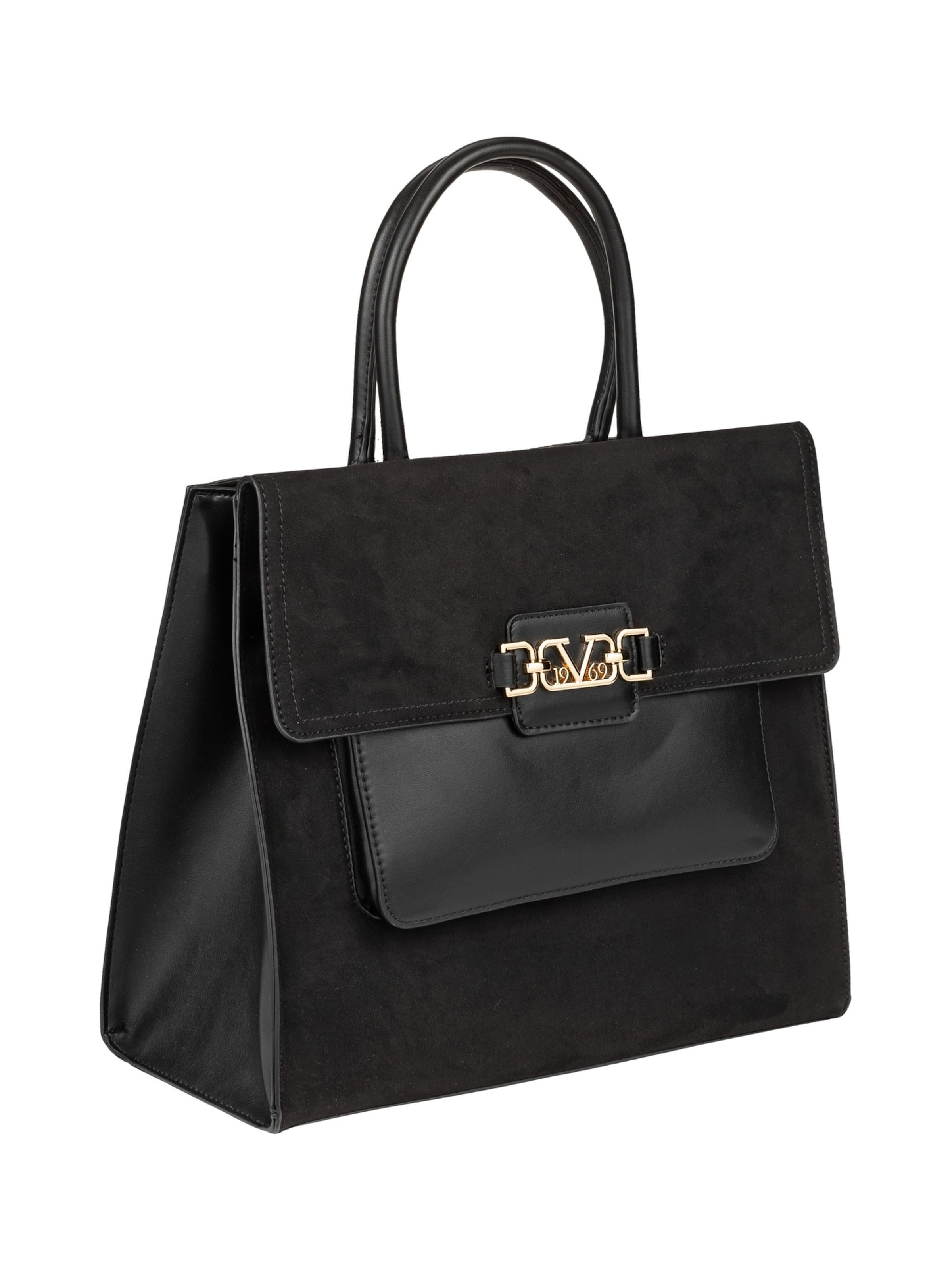 19V69 ITALIA Handtasche 'Kyla Gold' in Schwarz