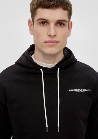 QS Sweatshirt in Schwarz