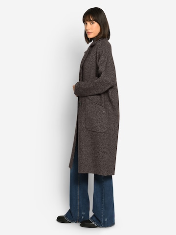White Label by RoFa Knitted Coat in Brown