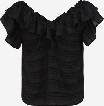 T-shirt 'RAFIA' OBJECT Petite en noir