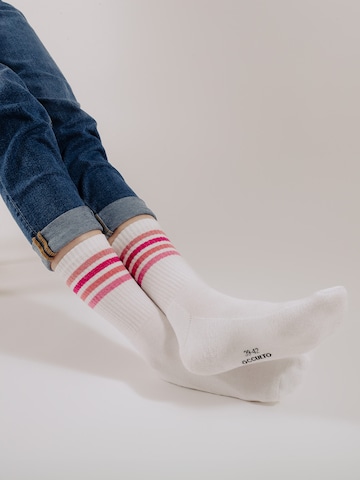 Occulto Athletic Socks 'Steffi' in Pink