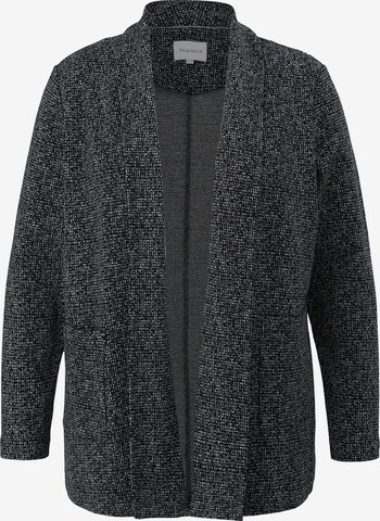 TRIANGLE Knit Cardigan in Black: front