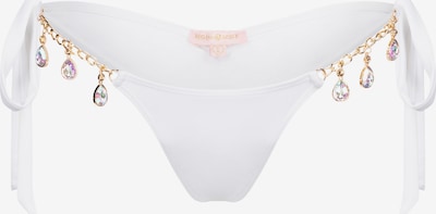 Moda Minx Bikini Hose 'Iris Droplet Tie Side' in weiß, Produktansicht