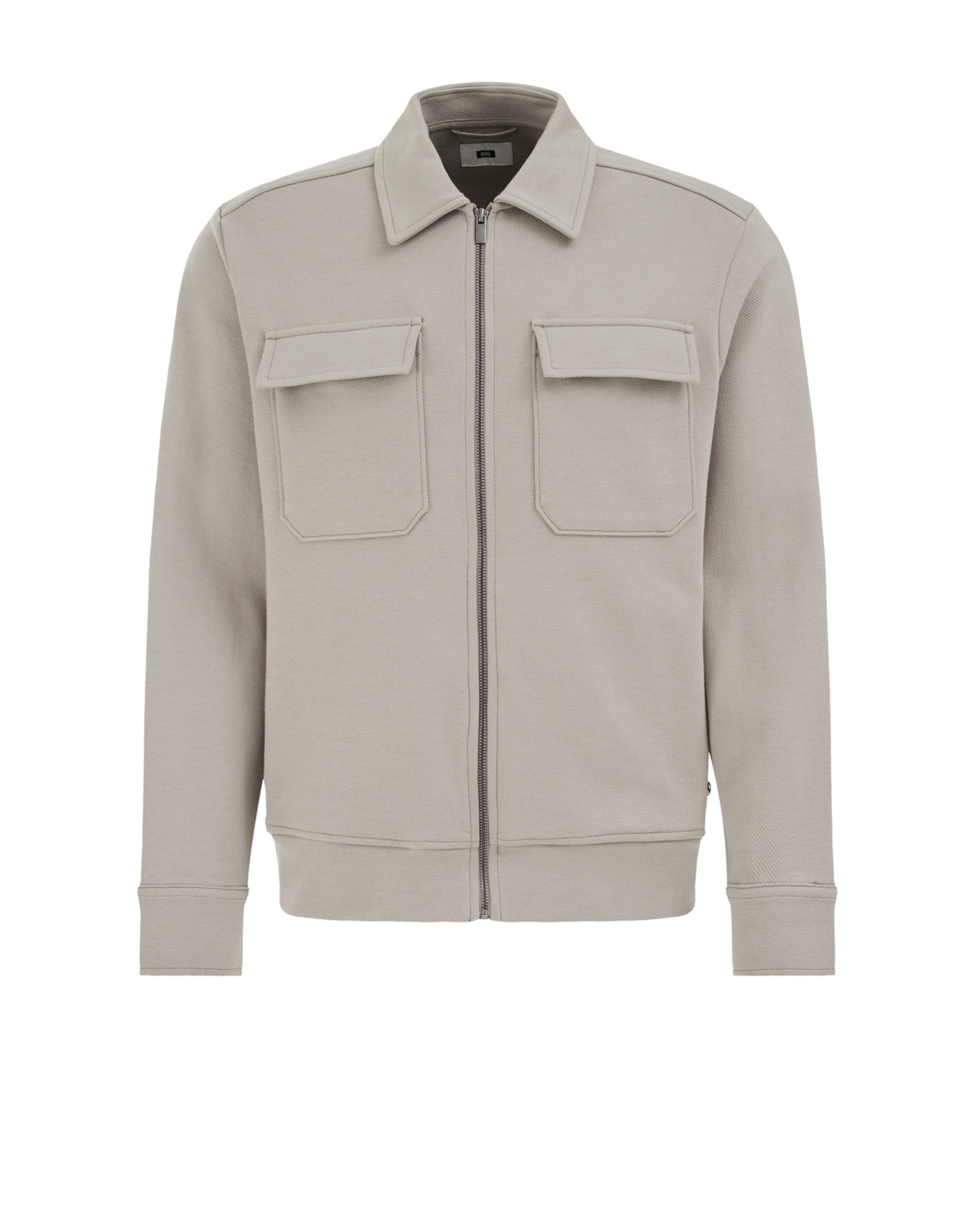 WE Fashion Kevad-sügisjope, värv hall: eest vaates