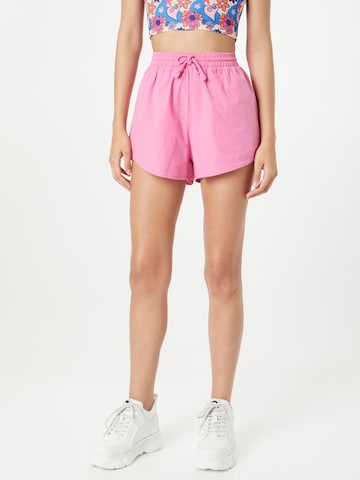 WEEKDAY Regular Trousers 'Tyler' in Pink: front