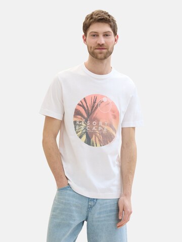 TOM TAILOR T-Shirt in Weiß