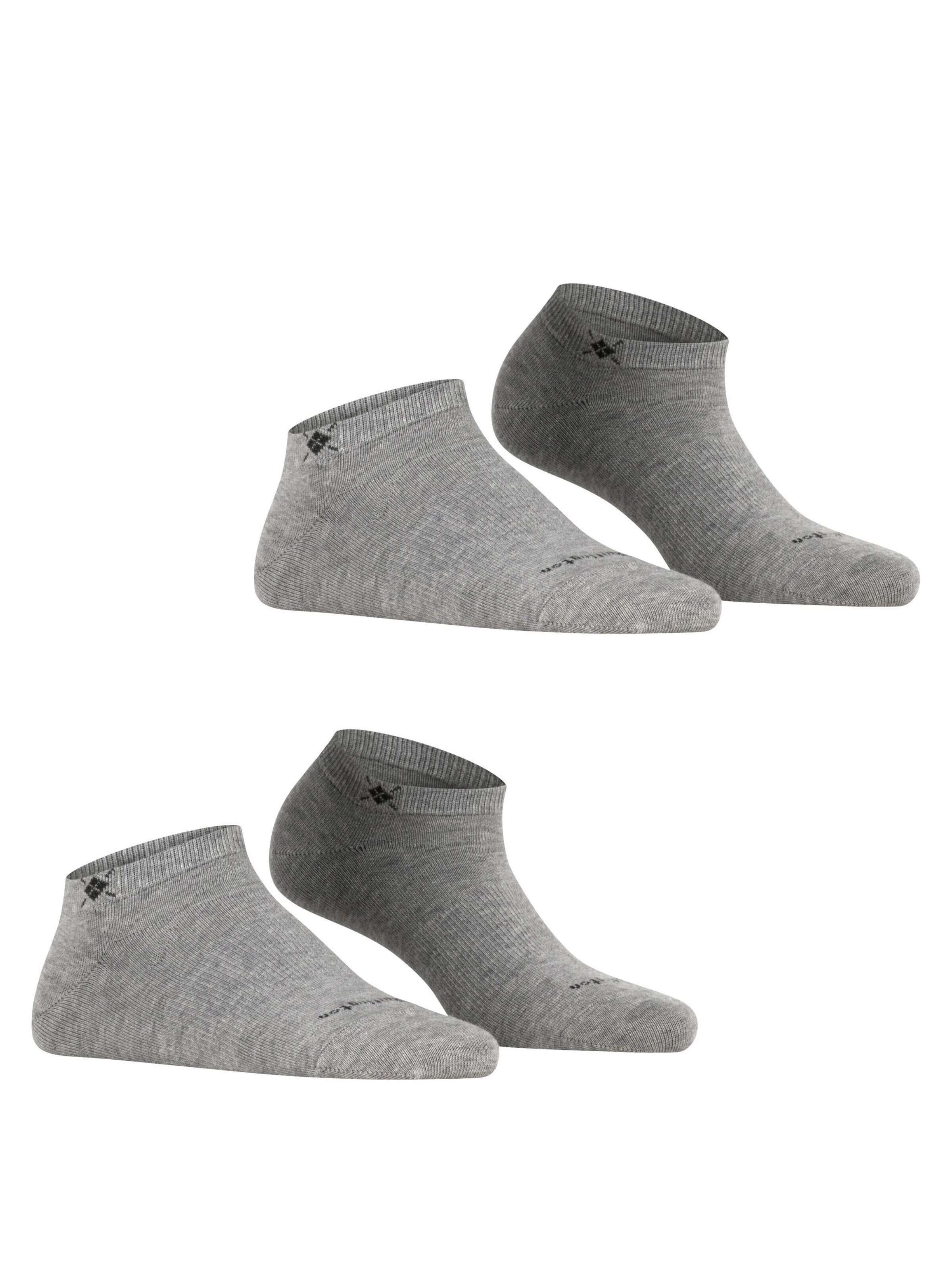 BURLINGTON Ankle Socks 'Everyday 2-Pack' in Grey