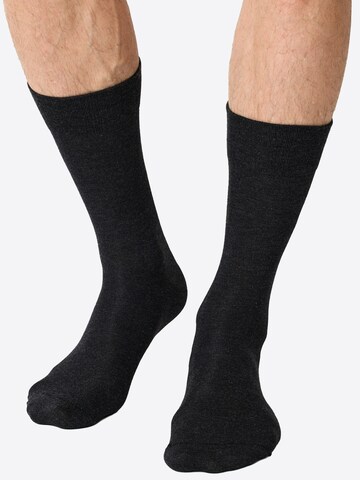 Nur Die Sokken ' Bambus Komfortbund ' in Grijs: voorkant