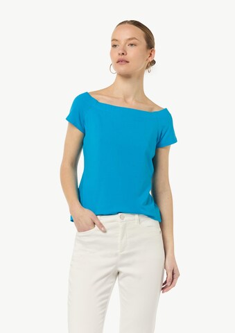 COMMA Shirt in Blauw: voorkant