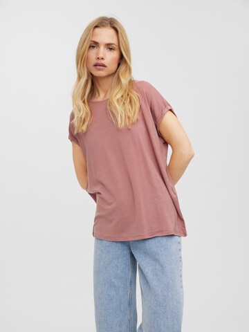 VERO MODA T-Shirt 'Ava' in Braun: Vorderseite