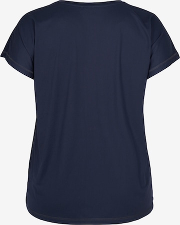 T-shirt fonctionnel 'Abasic' Active by Zizzi en bleu