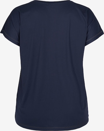 Active by Zizzi Funktionsshirt 'Abasic' in Blau
