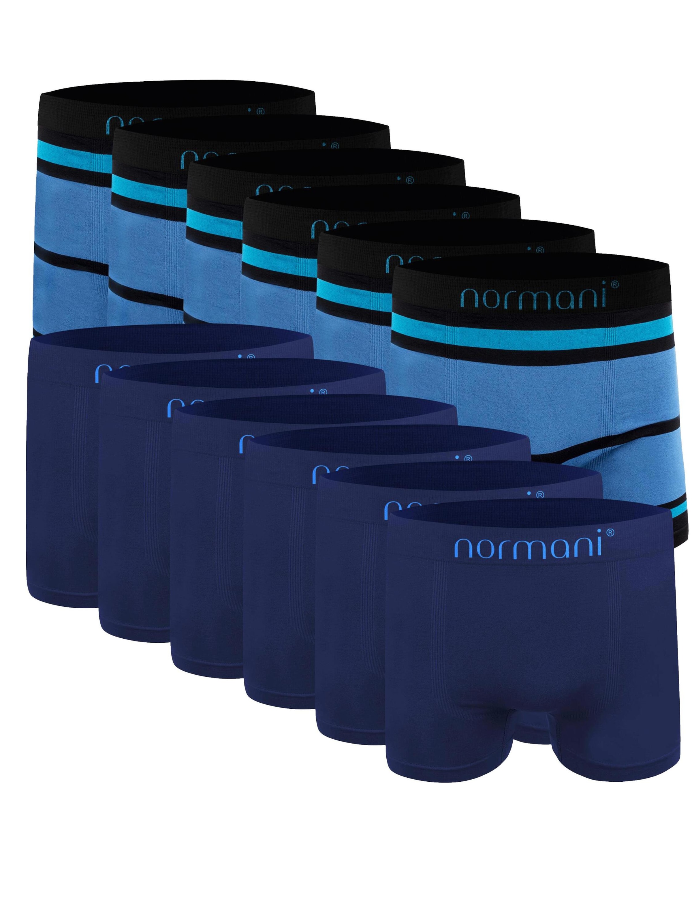 Boxers normani en bleu : devant