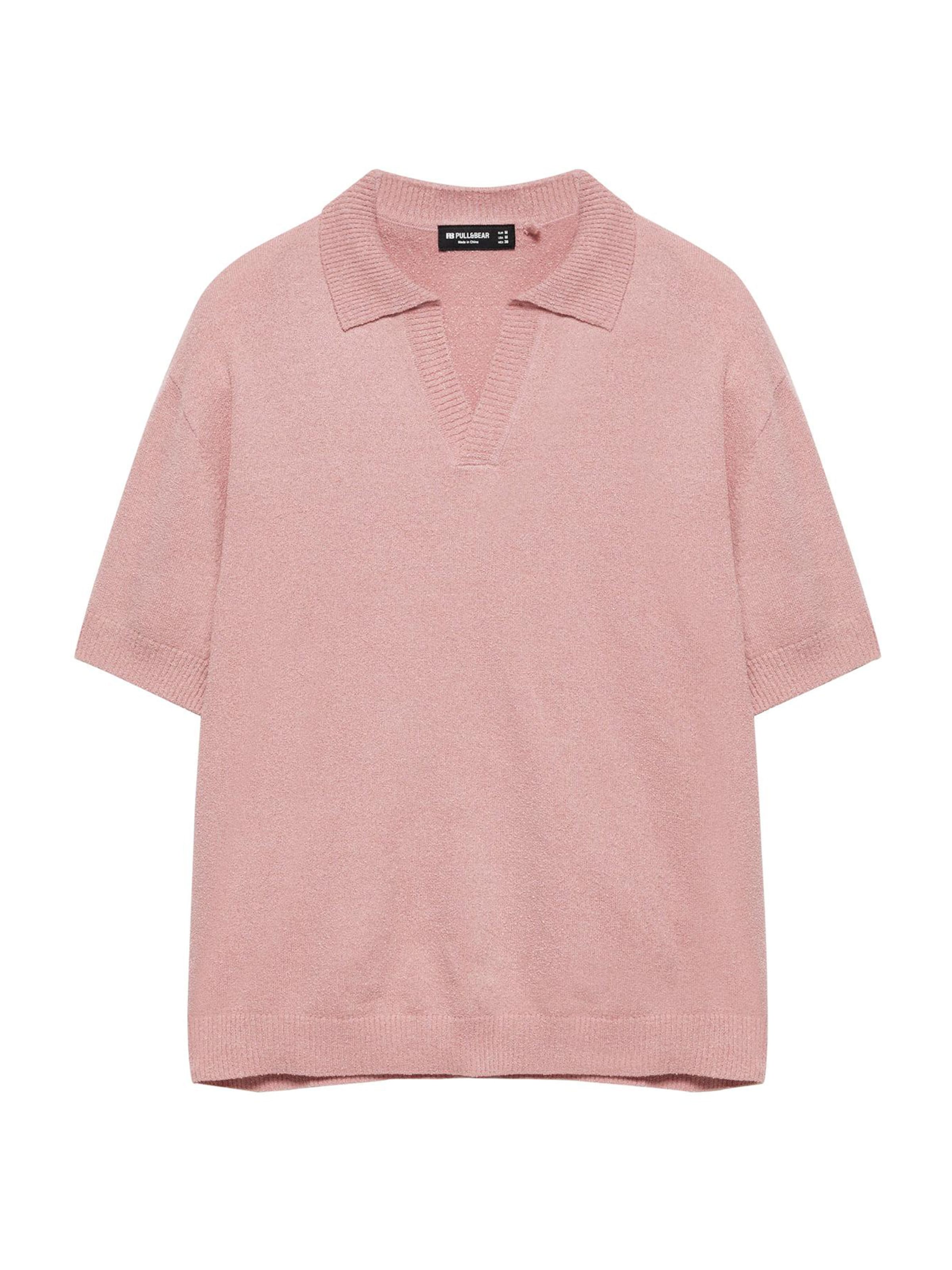 Pull&Bear Koszulka w rozmiarze XS w kolorze różowym, Podgląd produktu