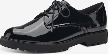 Chaussure à lacets Tamaris en noir : devant