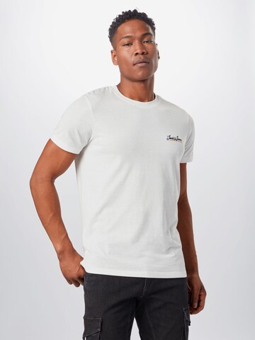 T-Shirt 'Tons' JACK & JONES en blanc : devant