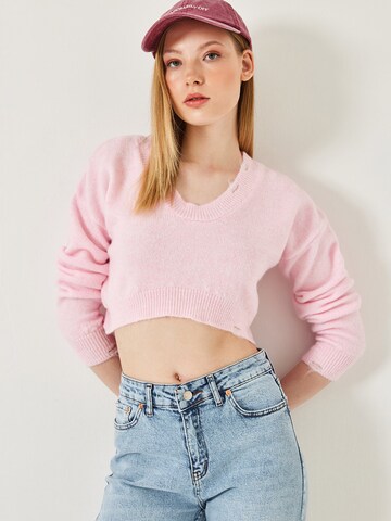 Bianco Lucci Πουλόβερ σε ροζ: μπροστά