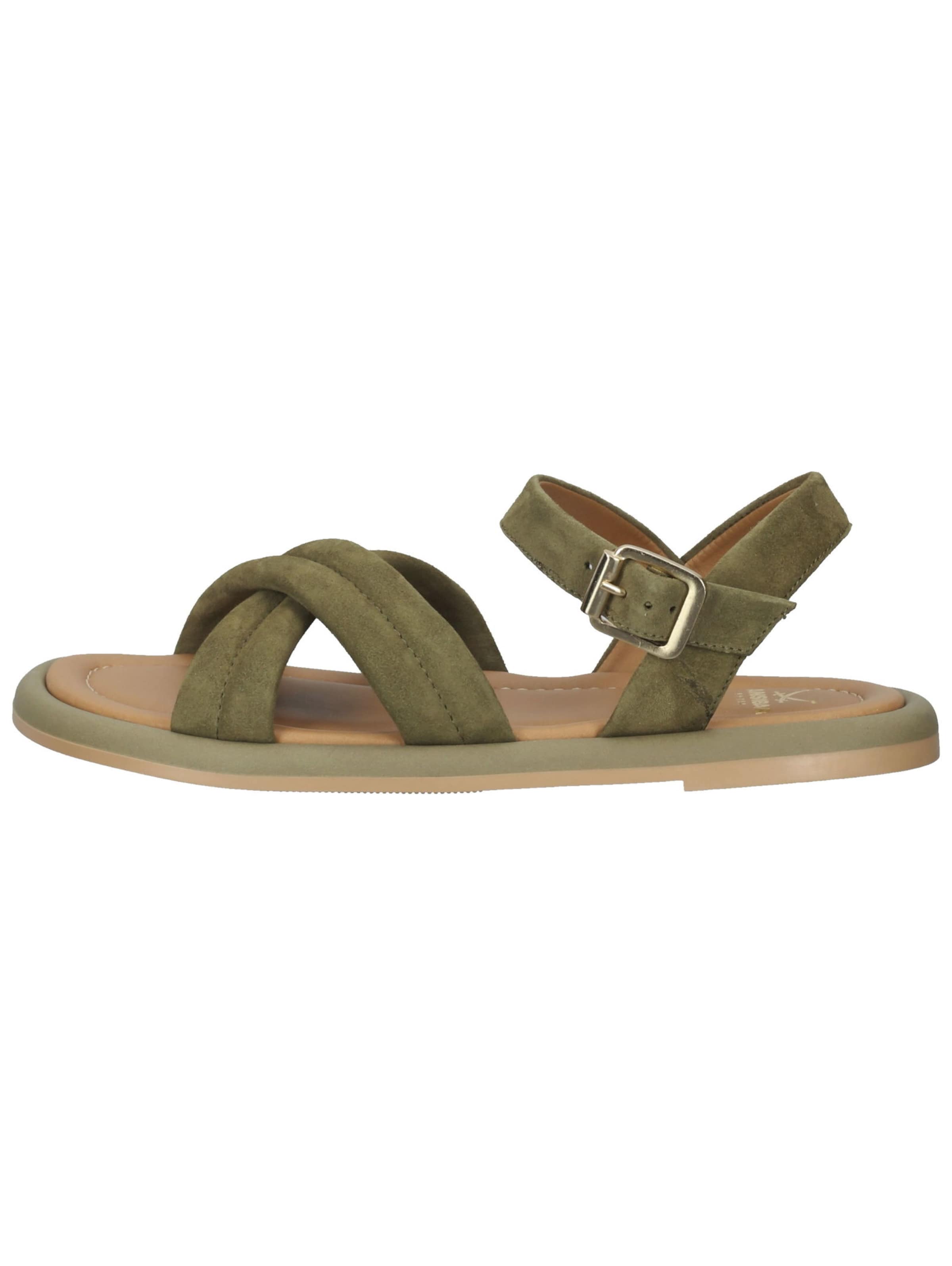 SANSIBAR Sandalen met riem in Groen