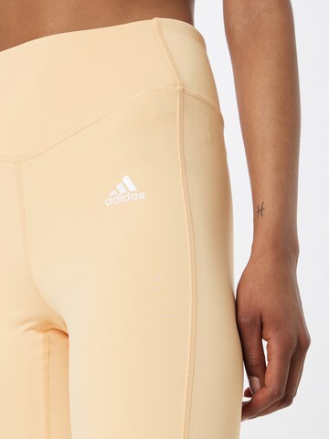 ADIDAS SPORTSWEAR Skinny Workout Pants in Beige