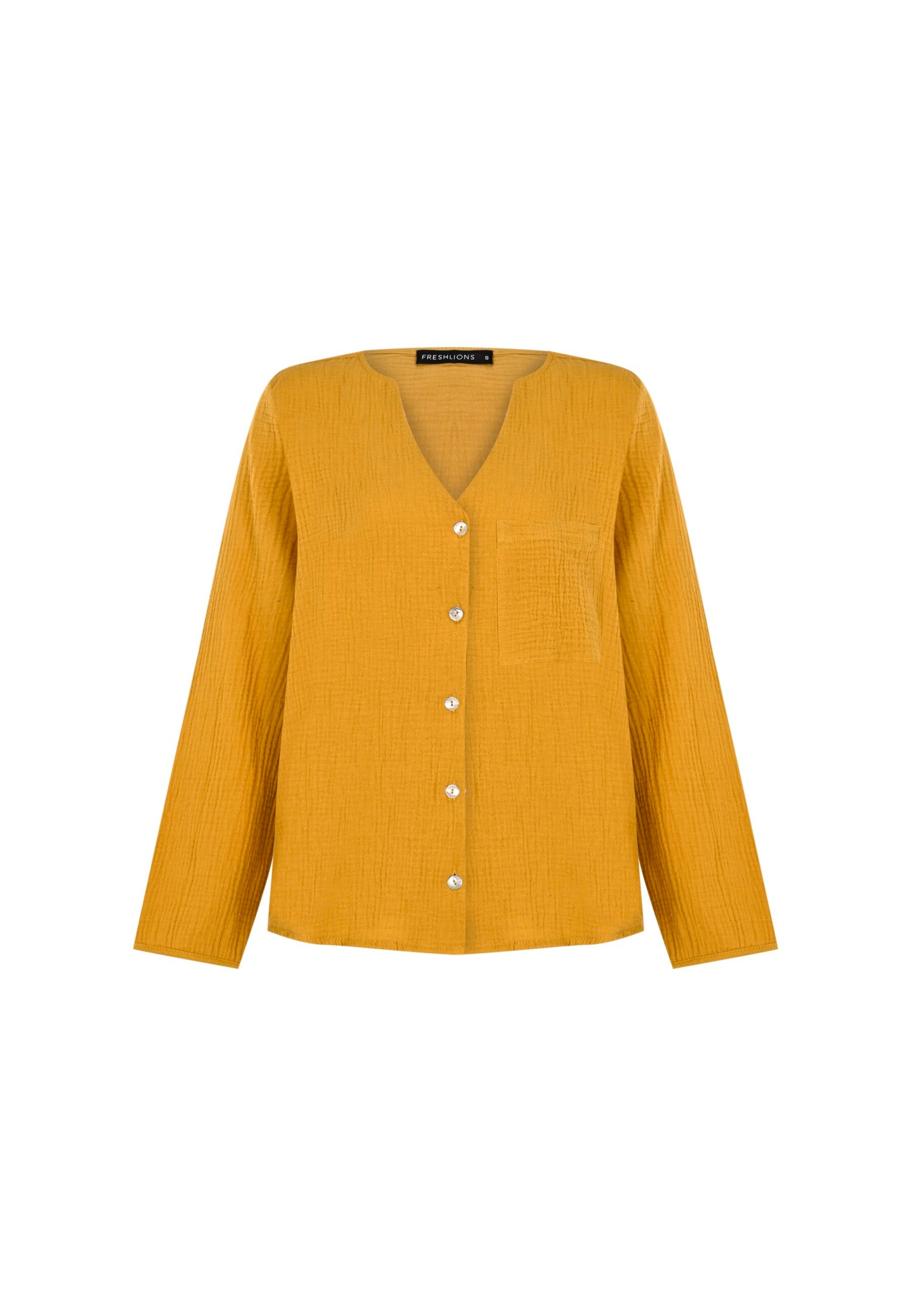FRESHLIONS Blouse 'Bailey' in Yellow: front