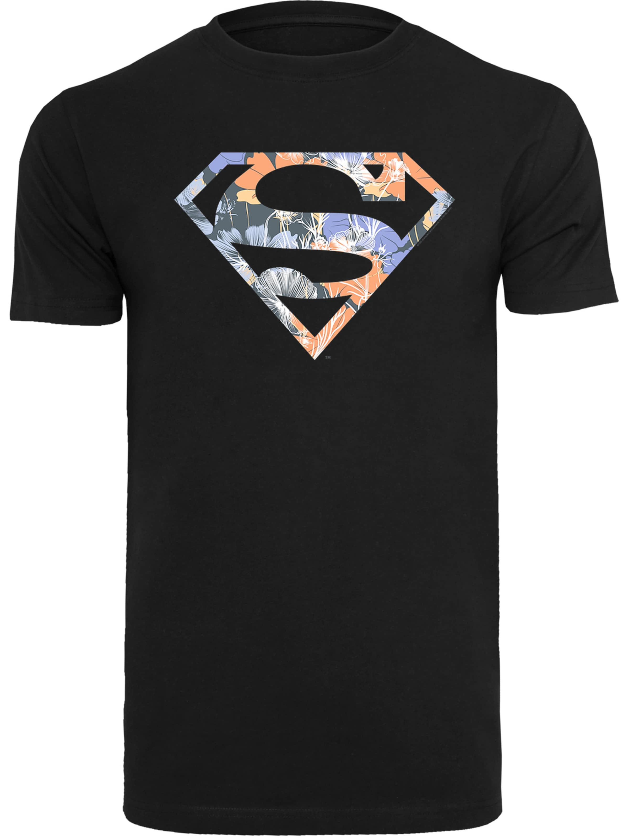 T-Shirt 'Superman' F4NT4STIC en noir : devant