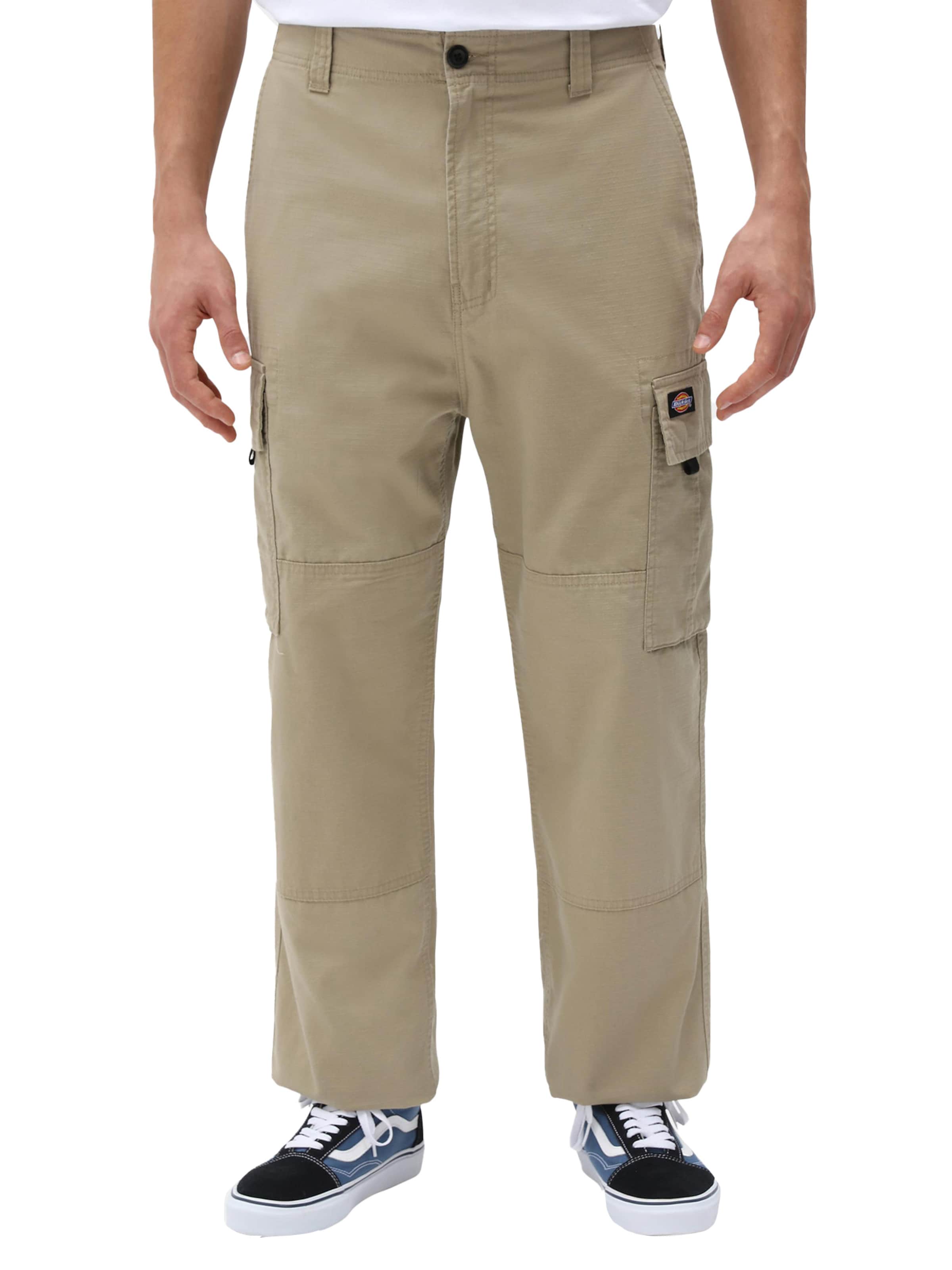 DICKIES Regular Cargo trousers 'EAGLE BEND' in Beige: front