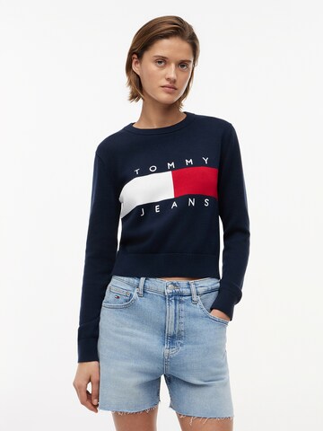 Tommy Jeans Πουλόβερ σε μπλε: μπροστά