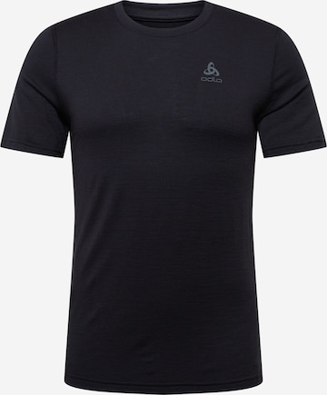 ODLO Λειτουργικό μπλουζάκι σε μαύρο: μπροστά