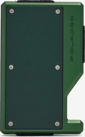 Piquadro Portemonnee in Groen: voorkant
