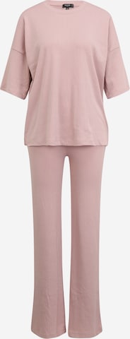 Missguided Petite Loungewear in Pink: front