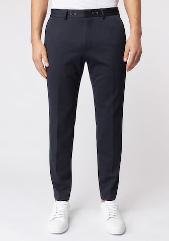 ROY ROBSON Slim fit Pleated Pants in Blue: front